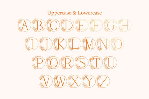 Wildflower Monogram Font Masyafi Studio 