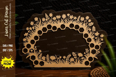 Wildflower Oval Frame Laser Cut Svg Design SVG Regulrcrative 