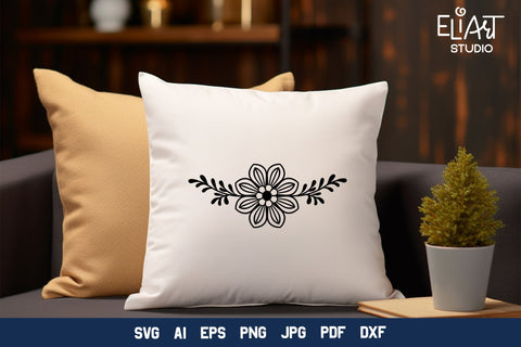 Wildflower SVG Border, Floral Border SVG Cut File. SVG Elinorka 