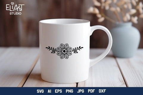 Wildflower SVG Border, Floral Border SVG Cut File. SVG Elinorka 