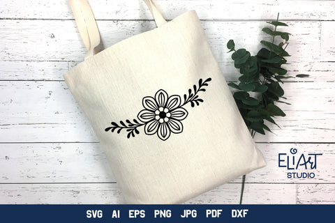 Wildflower SVG Border, Floral Border SVG Cut File. SVG Elinorka 