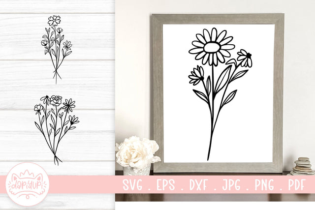 Wildflower SVG Cut File SVG dapiyupi store 