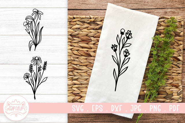 Wildflower SVG Cut File SVG dapiyupi store 