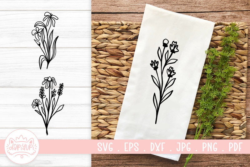 Wildflower SVG Cut File SVG dapiyupi store 