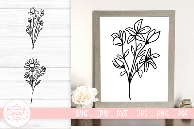 Wildflower SVG Cut File SVG dapiyupi store 
