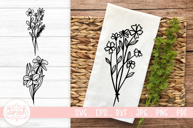Wildflower SVG Cut File SVG dapiyupi store 