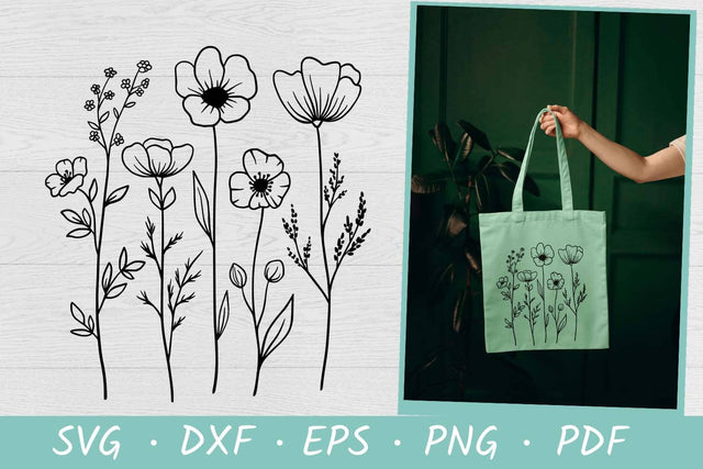 Wildflower SVG File | Bouquet of flower SVG Irina Ostapenko 