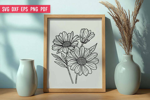 Wildflower SVG File | Daisy SVG File SVG Irina Ostapenko 