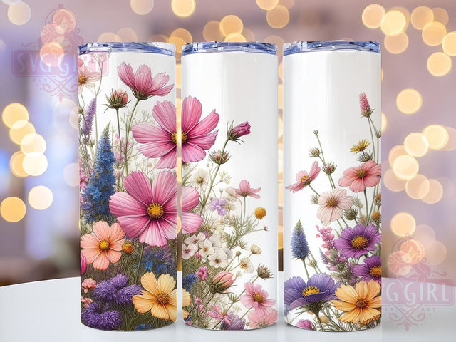 Wildflower Tumbler Wrap, Floral Design Tumbler, 20oz Sublimation Wrap, Nature-Inspired Drinkware, Cute Floral Tumbler, Unique Tumbler Design, Spring Tumbler Wrap Sublimation SvggirlplusArt 