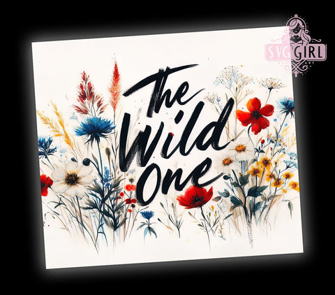 Wildflowers 20oz Tumbler Wrap Sublimation Design, Straight Tapered Tumbler Wrap, Flower Mom Tumbler Png, Instant Digital Download Sublimation SvggirlplusArt 