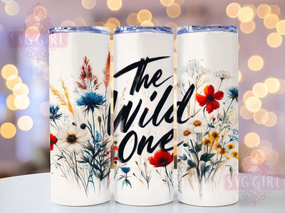 Wildflowers 20oz Tumbler Wrap Sublimation Design, Straight Tapered Tumbler Wrap, Flower Mom Tumbler Png, Instant Digital Download Sublimation SvggirlplusArt 