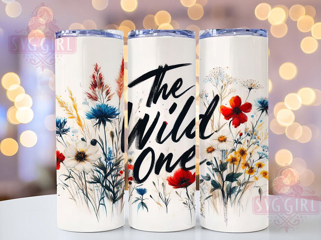 Wildflowers 20oz Tumbler Wrap Sublimation Design, Straight Tapered Tumbler Wrap, Flower Mom Tumbler Png, Instant Digital Download Sublimation SvggirlplusArt 
