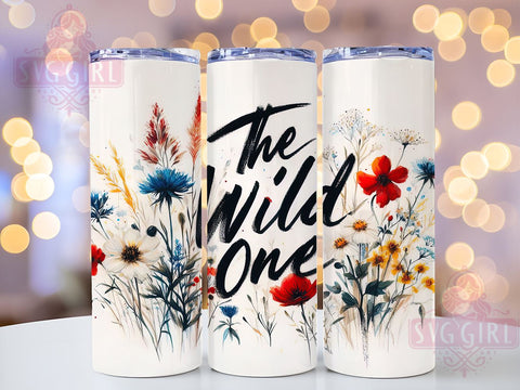Wildflowers 20oz Tumbler Wrap Sublimation Design, Straight Tapered Tumbler Wrap, Flower Mom Tumbler Png, Instant Digital Download Sublimation SvggirlplusArt 