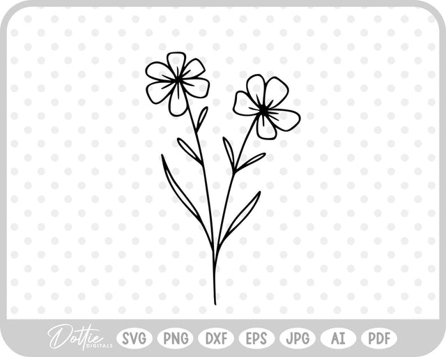 Wildflowers SVG DottieDigitals 