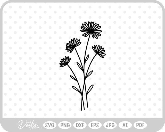 Wildflowers SVG DottieDigitals 