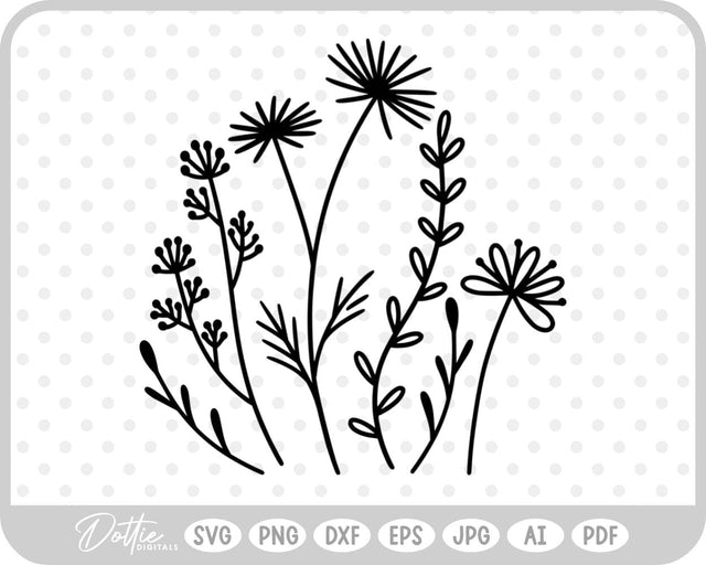 Wildflowers SVG DottieDigitals 