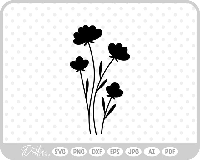 Wildflowers SVG DottieDigitals 