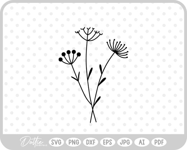 Wildflowers SVG DottieDigitals 