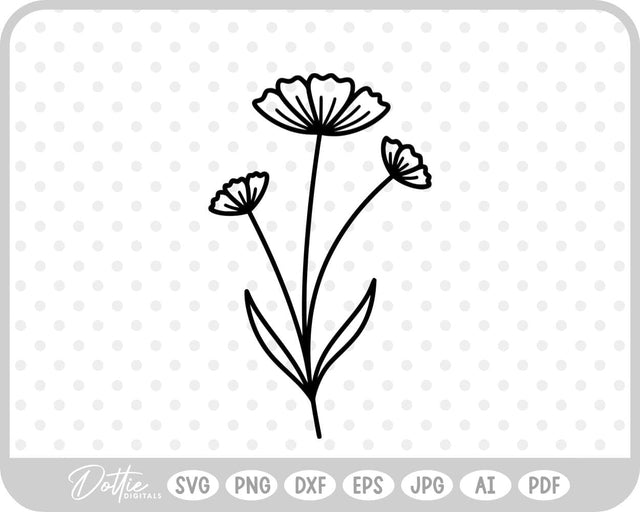 Wildflowers SVG DottieDigitals 