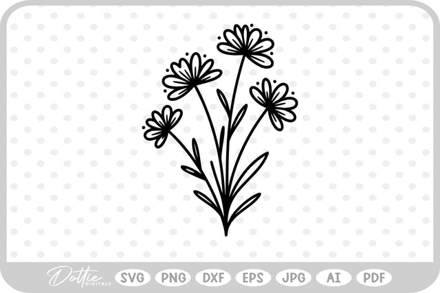 Wildflowers SVG DottieDigitals 