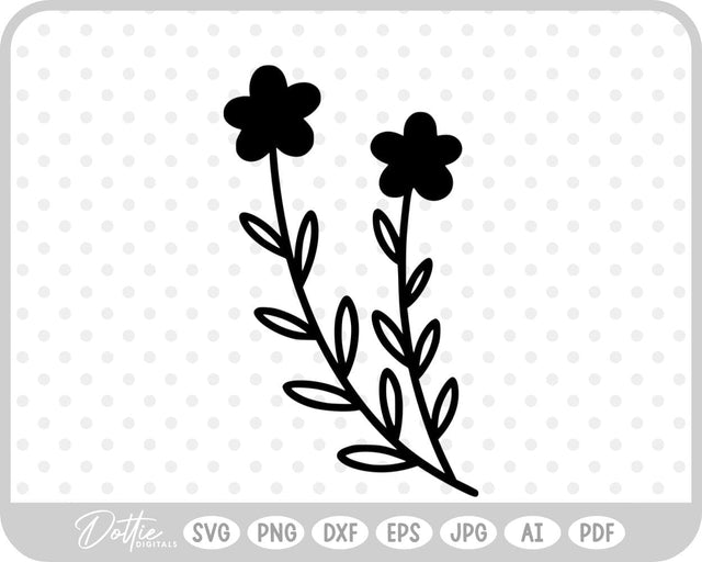 Wildflowers SVG DottieDigitals 