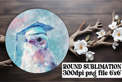 Wildlife Graduation Circle Celebration Clipart keychain Sublimation afrosvg 
