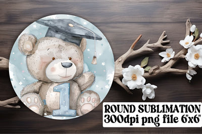 Wildlife Graduation Circle Celebration Sublimation keychain Sublimation afrosvg 