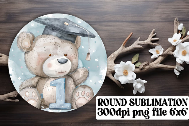 Wildlife Graduation Circle Celebration Sublimation keychain Sublimation afrosvg 