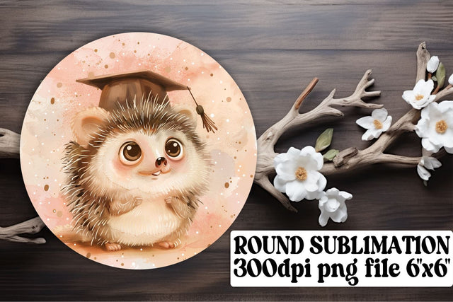 Wildlife Graduation Circle Portrait Sublimation keychain Sublimation afrosvg 