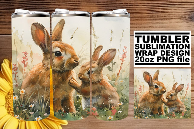 Wildlife Mom & Child Tumbler Wrap: Motherly Love Sublimation afrosvg 