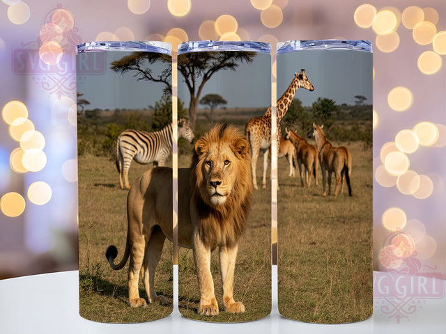 Wildlife Safari Adventure Tumbler, Zoo Keeper Gift, Jungle Theme Design, Wildlife Drinkware, Animal Lover Present, Kids Safari Cup, Sublimation Template Sublimation SvggirlplusArt 