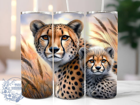 Wildlife Safari Cheetah Tumbler Wrap, Cheetah, Tumbler Wrap, Sublimation Design, Animal Print, Wildlife Decor, Jungle Theme, Safari Gift Sublimation ToriDesigns 