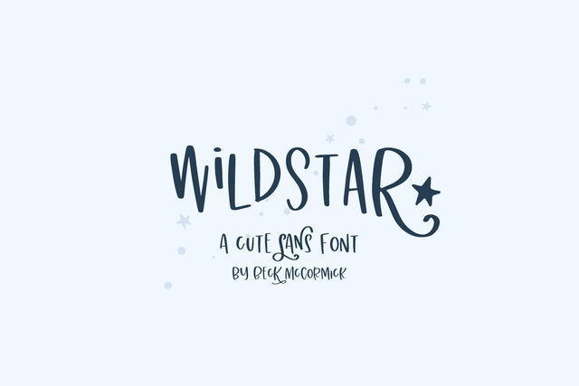 Wildstar Sans Font Beck McCormick 
