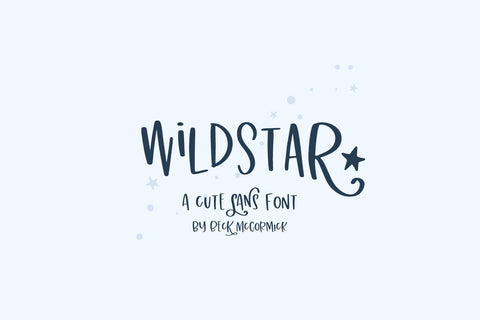 Wildstar Sans Font Beck McCormick 