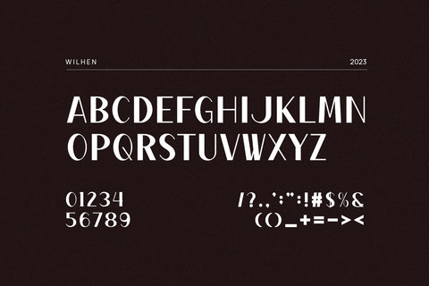 Wilhen - Modern Sans Serif Font studioalmeera 