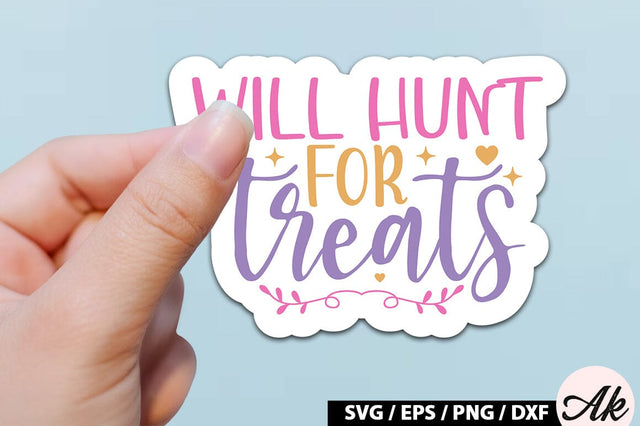 Will hunt for treats SVG Stickers SVG akazaddesign 