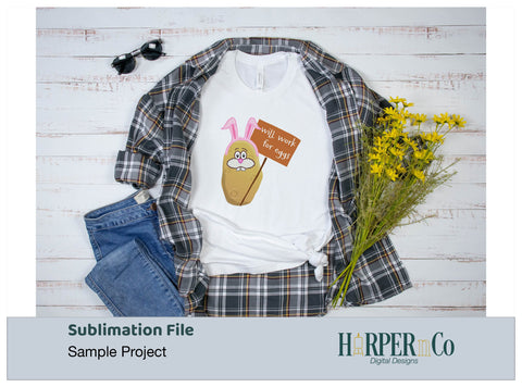 WIll Work For Eggs SVG PNG Cut EPS File SVG HarperNCo 