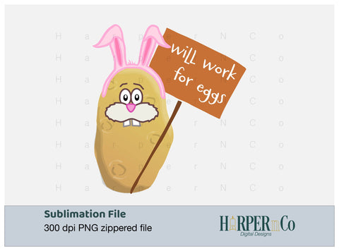 WIll Work For Eggs SVG PNG Cut EPS File SVG HarperNCo 