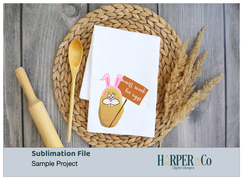 WIll Work For Eggs SVG PNG Cut EPS File SVG HarperNCo 