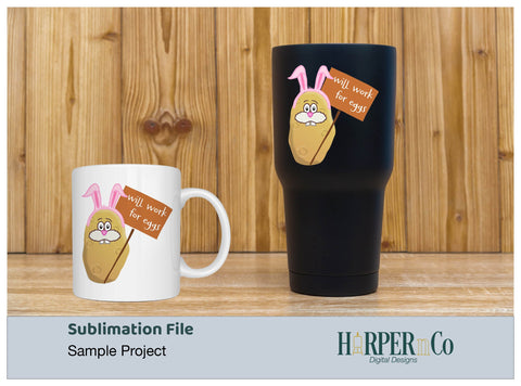 WIll Work For Eggs SVG PNG Cut EPS File SVG HarperNCo 