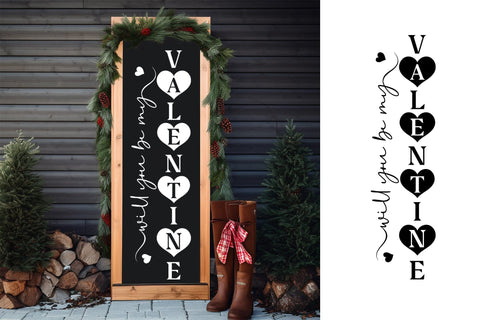 Will You Be My Valentine - Porch Sign SVG SVG CraftLabSVG 