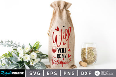 Will you be my valentine Svg Design SVG Regulrcrative 