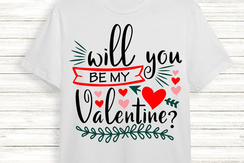 Will You Be My Valentine| Valentine's Day SVG Cutting Files. SVG CosmosFineArt 