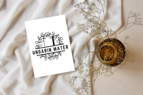 Willow Crown Split Monogram Font Dm Letter Studio 