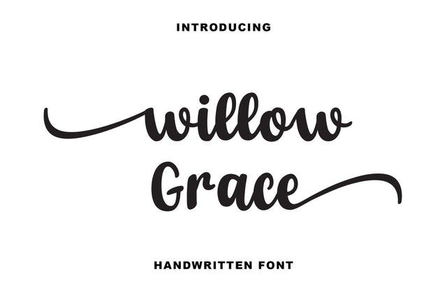 Willow Grace Handwritten Font Font Yuby 
