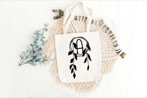 Willow Vine Monogram Font Dm Letter Studio 