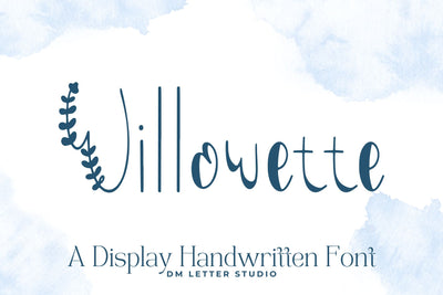 Willowette Font Font Dm Letter Studio 