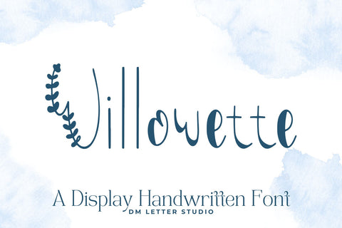 Willowette Font Font Dm Letter Studio 