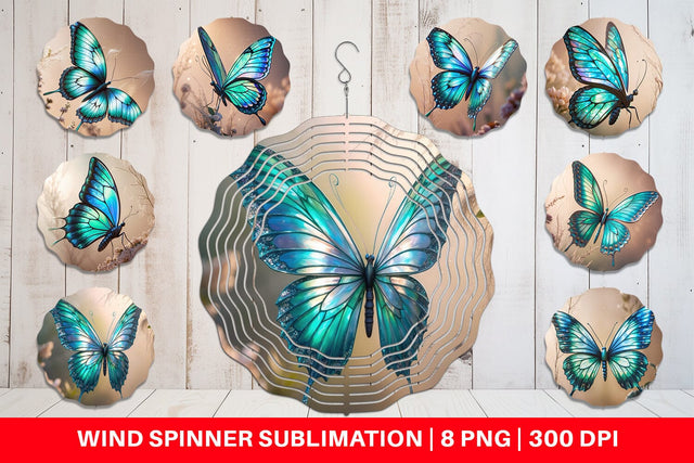 Wind Spinner 3D Butterfly Sublimation artnoy 