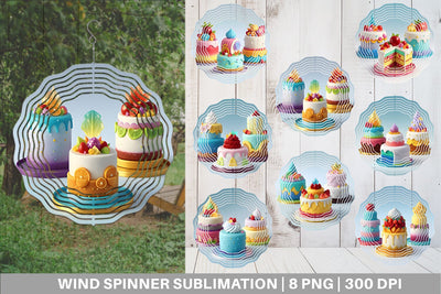 Wind Spinner 3D Cakes Sublimation artnoy 